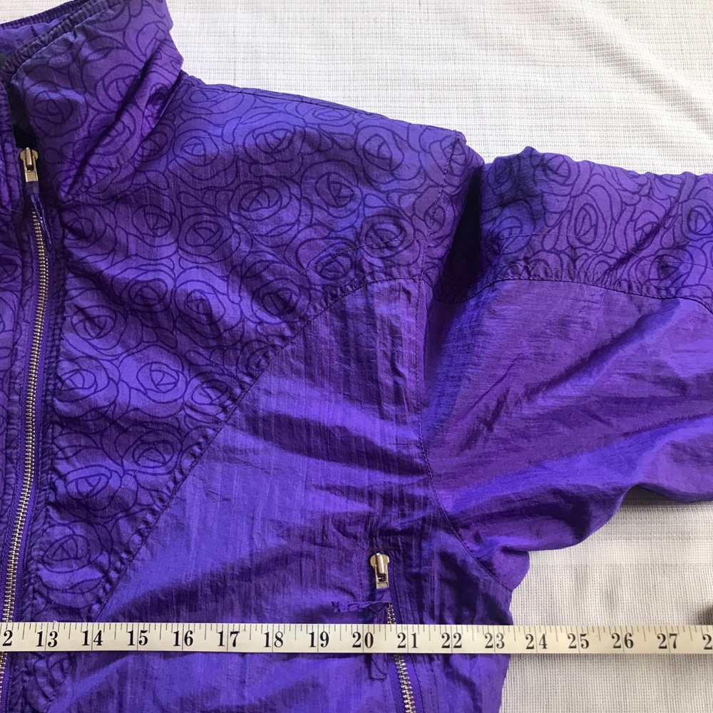 VTG Edelweiss Large Purple Drawstring Puff Jacket - Picture 7 of 11